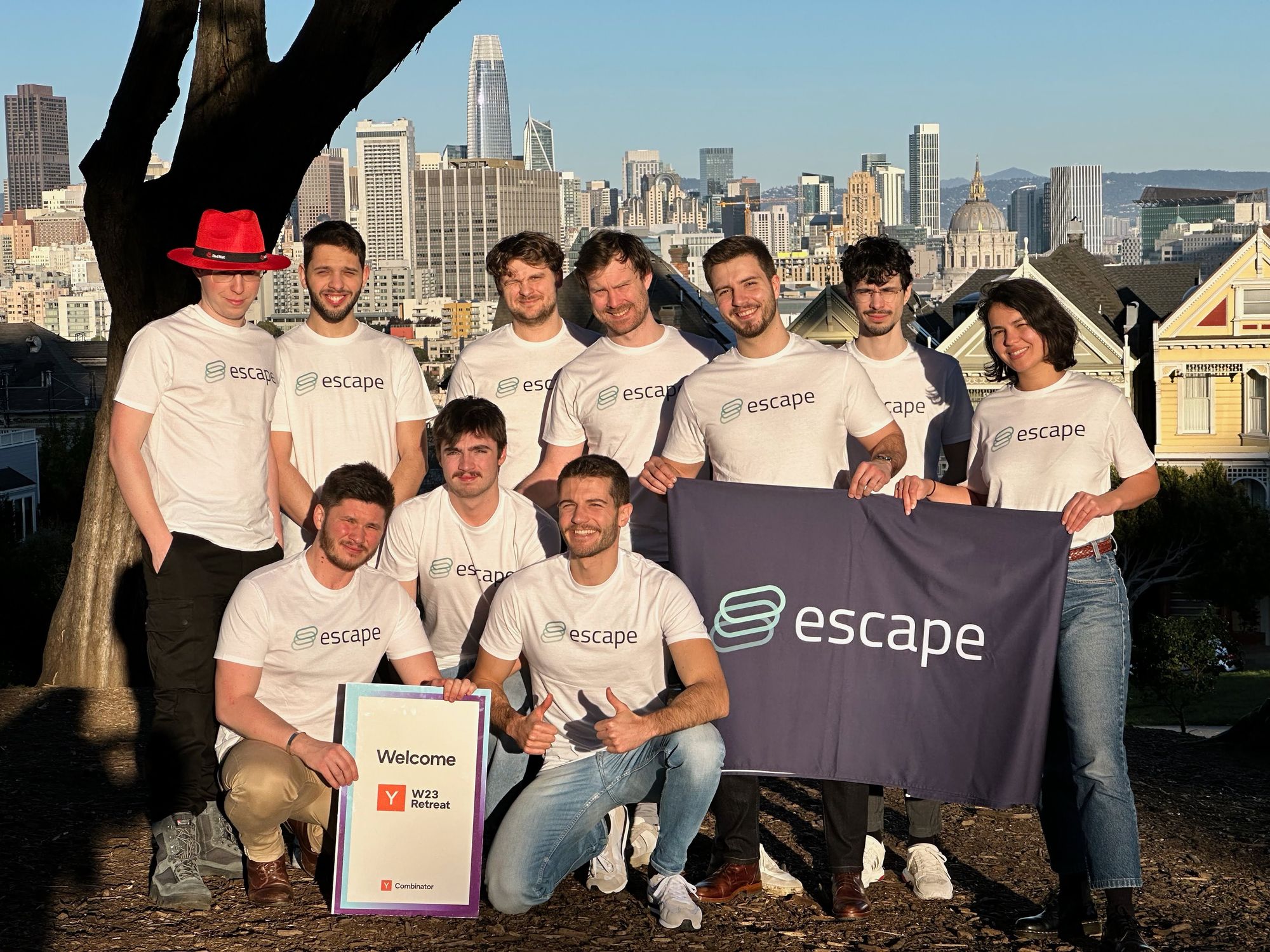 L'équipe Escape à San Francisco lors de l'événement Y Combinator Retreat